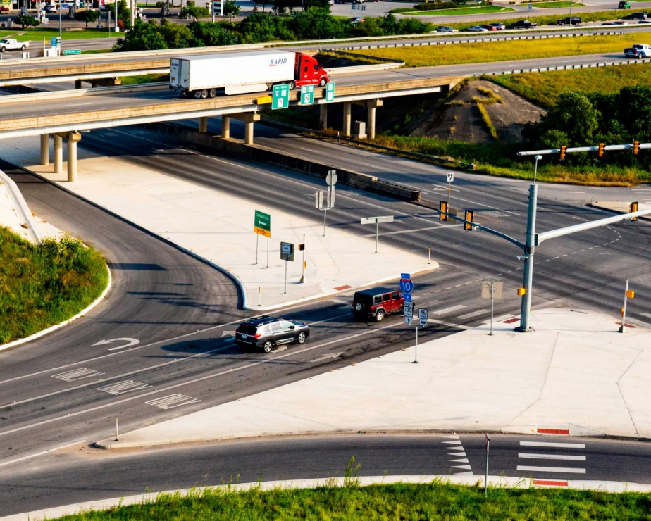 IH 10 at SH 46FM 78 interchange