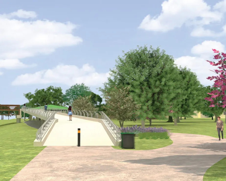 Brays Bayou Pedestrian Bridge-Pape-Dawson